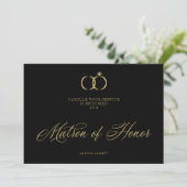 Minimalist Wedding Rings Matron of Honor Luxury  (Staand voorkant)