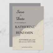 Minimalist Wedding Save The Date (Voorkant / Achterkant)