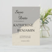 Minimalist Wedding Save The Date (Staand voorkant)