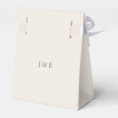 minimalist Wedding | Soft Beige Bedankdoosjes (Achterkant)