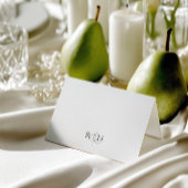 Minimalist Wedding Table Number Place Card Kaart