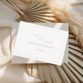 Minimalist Wedding Thank You Card With QR Code