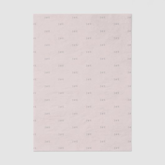Minimalist Wedding tissue Paper | Warm Blush Tissuepapier (Voorkant)