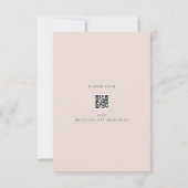 Minimalist Wedding  | Warm Blush Bedankkaart (Achterkant)