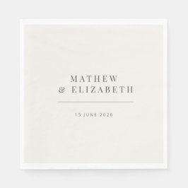 Minimalist Wedding  | Warm White Servet