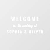 Minimalist Wedding Welcome Mirror/Glass Sticker (Vel)