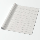 Minimalist Wedding Wrapping Paper | Warm Ivory Cadeaupapier (Uitgerold)