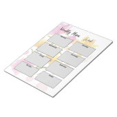 minimalist weekly plans notitieblok (Schuin)