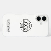 Minimalist White Promotional Company Business Logo Case-Mate iPhone Case (Achterkant (horizontaal))