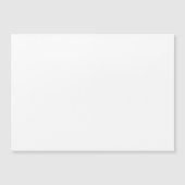 Minimalist white solid plain blank magnetic card (Voorkant)