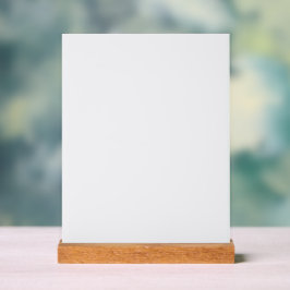 Minimalist White Welcome Sign Template Acryl Bord