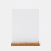 Minimalist White Welcome Sign Template Acryl Bord (Voorkant)