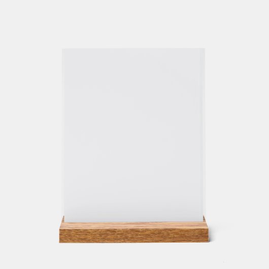 Minimalist White Welcome Sign Template Acryl Bord (Voorkant)