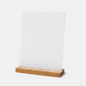 Minimalist White Welcome Sign Template Acryl Bord (Hoek)