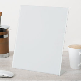 Minimalist White Welcome Sign Template Reclamebord Met Voetstuk