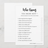 Minimalist Wie kent het paar Vrijgezellenfeest Kaa Save The Date (Voorkant / Achterkant)