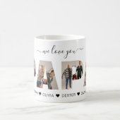 Minimalist Wij houden van je PAPA fotocollage Koffiemok (Center)