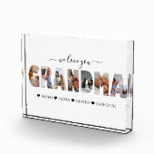 Minimalist Wij houden van kleinmafotocollage Fotoblokken (Rechts)