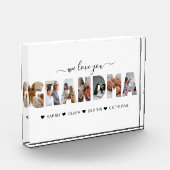 Minimalist Wij houden van kleinmafotocollage Fotoblokken (Links)