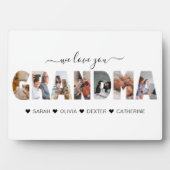 Minimalist Wij houden van kleinmafotocollage Fotoplaat (voorkant)