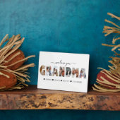 Minimalist Wij houden van kleinmafotocollage Fotoplaat (Zijkant)