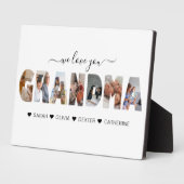 Minimalist Wij houden van kleinmafotocollage Fotoplaat (Zijkant)