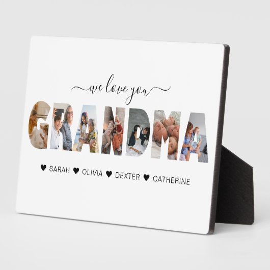 Minimalist Wij houden van kleinmafotocollage Fotoplaat (Zijkant)