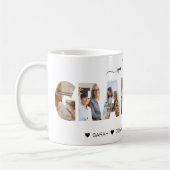 Minimalist Wij houden van kleinmafotocollage Koffiemok (Links)