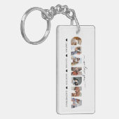 Minimalist Wij houden van kleinmafotocollage Sleutelhanger (Voorkant Links)