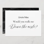 Minimalist wil je me naar het gangpad laten lopen? kaart (Voorkant / Achterkant)