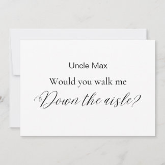 Minimalist wil je me naar het gangpad laten lopen? kaart