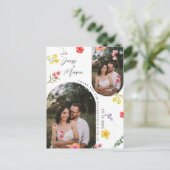 Minimalist Wildflower Botanical bedankt voor de br Briefkaart (Staand voorkant)