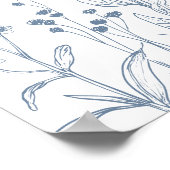 Minimalist Wildflower Welkom bij de avond ervoor Poster (Hoek)