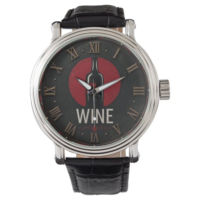 Minimalist Wine Horloge (Voorkant)