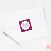 Minimalist Wine Red Candle Product Label (Envelop)