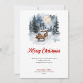 Minimalist Winter Wonderland Greeting Card Feestdagenkaart (Voorkant)