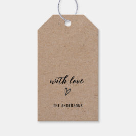 Minimalist With Love Kraft  Cadeaulabel