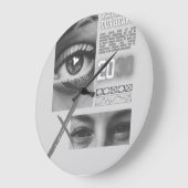 Minimalist Wood Wall Clock – 10" Grote Klok (Hoek)