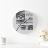 Minimalist Wood Wall Clock – 10" Grote Klok (Huis)