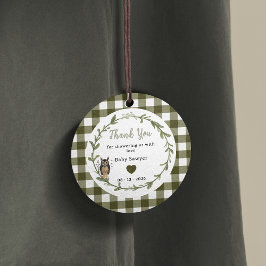 Minimalist woodland baby shower Favor Tags Bedankjes Labels