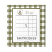 Minimalist Woodland BIngo game Notitieblok (Voorkant)