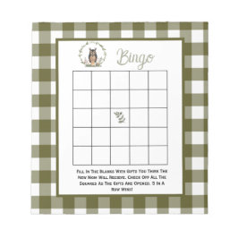 Minimalist Woodland BIngo game Notitieblok