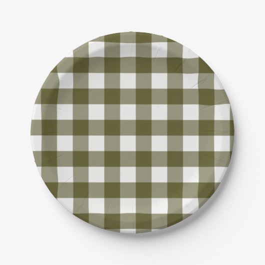 Minimalist Woodland Paper Plates Papieren Bordje (Voorkant)