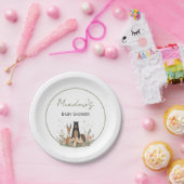 Minimalist Woodland Paper Plates Papieren Bordje (Feest)