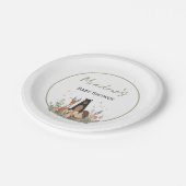 Minimalist Woodland Paper Plates Papieren Bordje (Gekanteld)