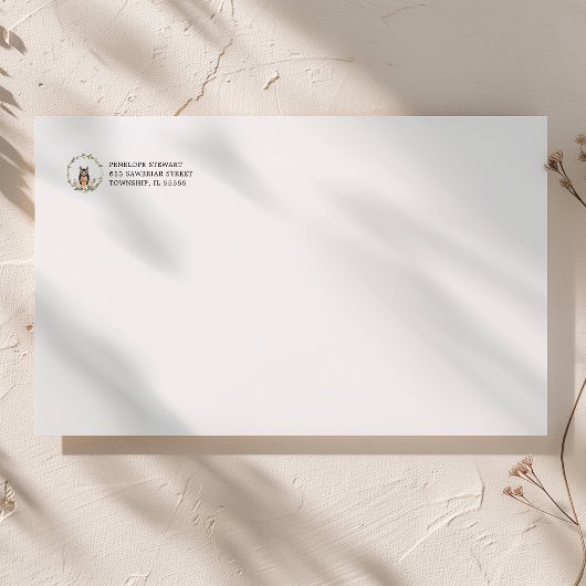 Minimalist Woodland Return Address Label
