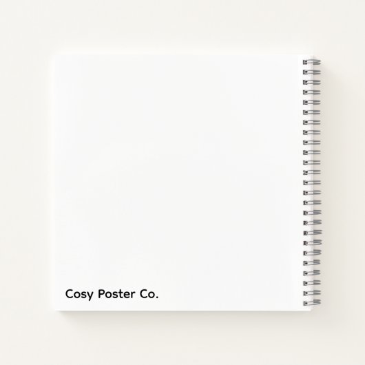 Minimalist Yellow Circle Notebook Notitieboek (Achterkant)