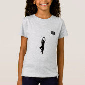  Minimalist Yoga Pose Silhouette T-Shirt (Voorkant)
