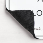 Minimalist You Are Loved Desk Mouse Pad Muismat (Hoek)