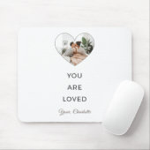 Minimalist You Are Loved Photo Mouse Pad Muismat (Met muis)